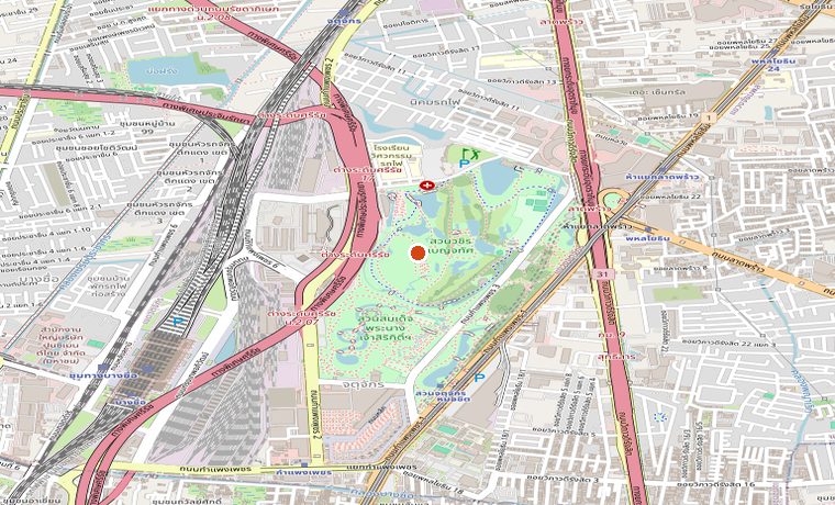 แผนที่บริเวณ Chatuchak กรุงเทพฯ บริเวณสำนักงานที่ 118/5 ถนนลาดพร้าว